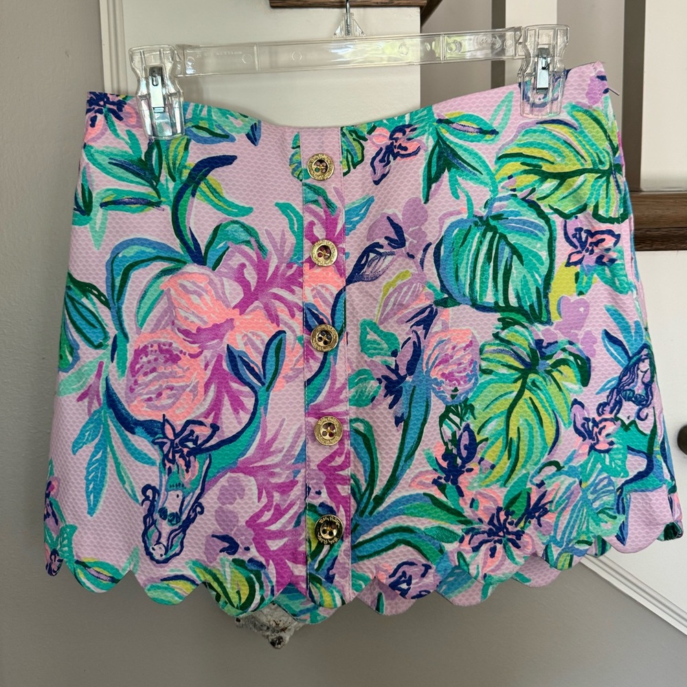 Lilly Pulitzer scalloped hem skirt